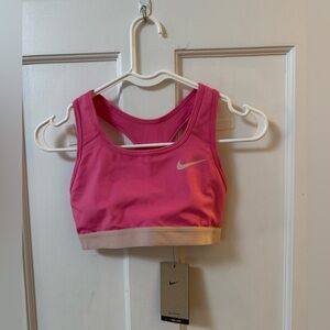 Nike Women’s Pink Swoosh Sports Bra